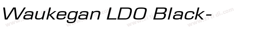 Waukegan LDO Black字体转换